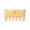 TAN MUJIANG Massage hair Comb Handmade Natural Wood Scalp Massage Lucky Tiger