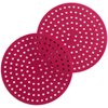 Air Fryer Silicone Liners, Non-Stick, Easy Clean, Reusable Air Fryer Liner Mats Accessories 8” ROUND (2-Pack) “CABERNET” Fits most air fryer models