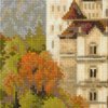 Riolis 1520 - Neuschwanstein Castle - Cross Stitch Kit 14" x 23" 14 Count 30 Colors