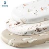 Stretchy Ultra Soft Fitted Bassinet Sheets 3 Pack, Universal Fitted for Oval Rectangle Bassinet Mattresses Safe and Snug, Stylish Bassinet Sheet Gender-Neutral Print for Baby