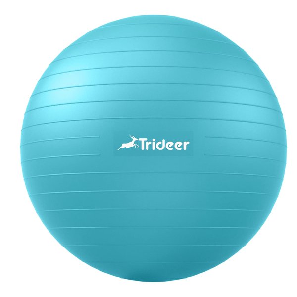Trideer Yoga Ball Exercise Ball for Working Out, 5 Sizes Gym Ball, Birthing Ball for Pregnancy, Swiss Ball for Physical Therapy, Balance, Stability, Fitness, Office Ball Chair, Quick Pump Included
