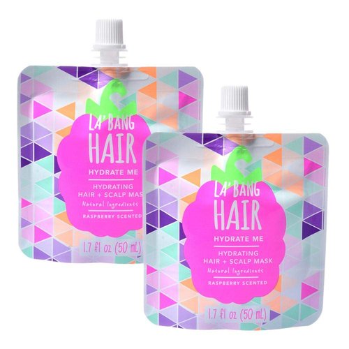 La Bang Body Repair Me Raspberry Hair Mask - Natural Vegan Ingredients - 2 Packs, 1.7 Fl. Oz./50ml