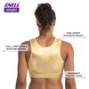 ENELL Women's Full Coverage High Impact Sports Bra (100) (US, Numeric, 1, Regular, Regular, Ecru)