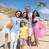 Novelty Place Inflatable Beach Balls - 3 Pack, 12" Beach Basketball for Kid - Summer Beach Pool Party Supplies, Fun Floating Toys
