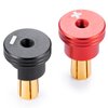 RCHUBAM Heatsink Bullet Plug Grips 2PCS Banana Plug Connectors with Brass Heatsink Grips - 4mm/5mm Aluminum RC Battery Bullet Plug for RC Model Crawler Cars Upgrade Parts (5.0mm)