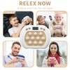 Intoypad Pop Game Light Up Fidget Toy for Kids, 6 Modes LED Screen Quick Push Pop Game Controller Electric Fidget Popper Car Game Quick Push Bubble Game Birthday Toys for Kids White