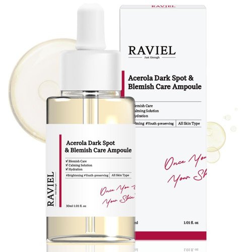 Acerola Dark Spot Blemish Care Ampoule – Helps lightening & Anti-Wrinkle, 3-Day Intensive Melasma & Blemish Improvements, Vitamin C Concentrate, Hypoallergenic & Dermatologically Tested