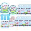 Chugga Chugga Two Two Party Supplies Train Themed 2nd Birthday Paper Plates Napkins Cups Tablecloth Knives Spoons Forks For Kids Chugga Two Two Transportation Train Party Decorations