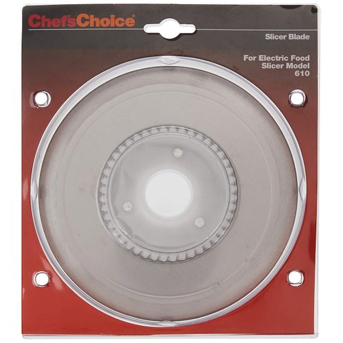 Chef'sChoice S610012 Multi-Purpose Non-Serrated Blade for Models 607, 607E, 609, 609E, 610, 6102, 615, 615A Food Slicer, 7-inch, Silver