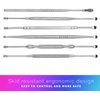 Ear Wax Removal Kits - Pack of 2-6 Piece Ear Cleansing Tool Set, Stainless Steel Ear Curette Earwax Removal Kit for Thorough Ear Cleaner with Spiral Spring Cleaner Pick Unclogger with Storage Case
