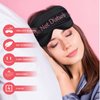 4 Pack Eye Mask for Sleeping Silky Funny Soft Satin Sleep Shade Cover Blindfold with Elastic Strap Travel Nap Blackout for Women Men
