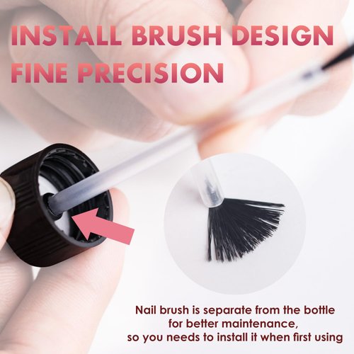 Press on Nail Glue Remover, Melous Nail Remover with Cuticle Pusher for Press on Nails Acrylic False Nails Fake Nails