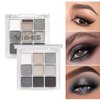 YHGIJ Smoky Black Eyeshadow Palette 9 Colors with Matte and Glitter Finishes Waterproof, Long Lasting, Ideal for Halloween Makeup and Stunning Smoky Eye Looks for Any Occasion