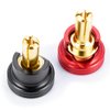 RCHUBAM Heatsink Bullet Plug Grips 2PCS Banana Plug Connectors with Brass Heatsink Grips - 4mm/5mm Aluminum RC Battery Bullet Plug for RC Model Crawler Cars Upgrade Parts (4.0mm)