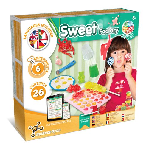 Science4you Candy Chemistry Kit - Candy Making Kit for Kids, Make Your Own Gummy and Lollipop Lab, Edible Food Science Kit, Toys, Cooking Gifts for 7 8 9 10 11 12+ Year Olds Boys and Girls