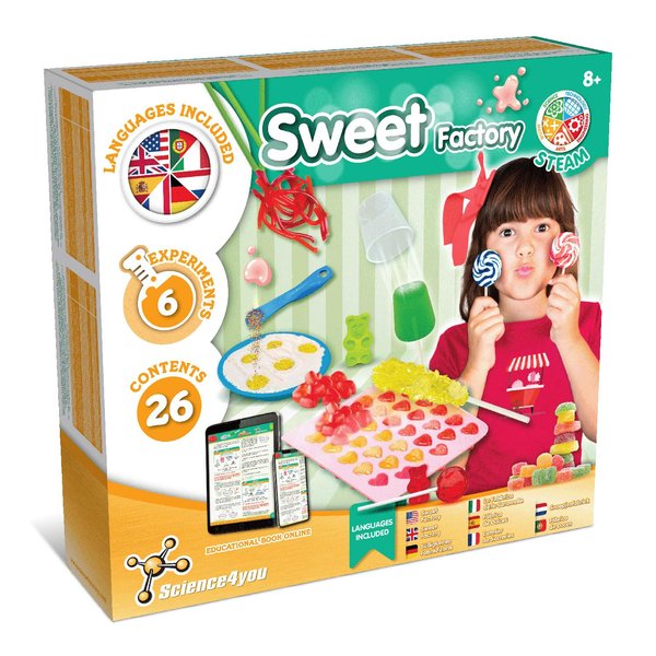 Science4you Candy Chemistry Kit - Candy Making Kit for Kids, Make Your Own Gummy and Lollipop Lab, Edible Food Science Kit, Toys, Cooking Gifts for 7 8 9 10 11 12+ Year Olds Boys and Girls