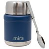 MIRA Thermos for Hot Food & Soup - 15 oz Insulated Food Jar with Foldable Spoon - Leak Proof Stainless Steel Thermal Storage Lunch Container, Canteen, Double Walled, Hawaiian Blue