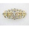 Faship Sparkling Clear Crystal Hair Barrette Clip