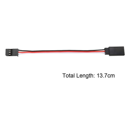 uxcell 4 Inches 100mm 3-pin Servo Extension Cable Wire for RC Futaba JR Servo Lock Type