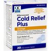 Quality Choice Cold Medicine, Effervescent Cold Relief Plus Orange, Pain Reliever & Fever Reducer, Congestion, Sneezing, Sinus Pressure, Runny Nose, and Head Ache Relief in 20 Count Flavored Tablets