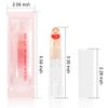 BINGBRUSH Crystal Flower Jelly Color Changing Lipstick,Long Lasting Lip Care Moisturizer Lip Balm Magic Color Change Lip Gloss Lip Tint Stain Matte Makeup Lipstick (03#Red flower)
