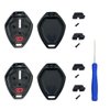 Replacement Keyless Entry Remote Case Cover fits Mitsubishi Eclipse Endeavor Galant Lancer Outlander Key Fob Shell (4 Buttons Pack 2)