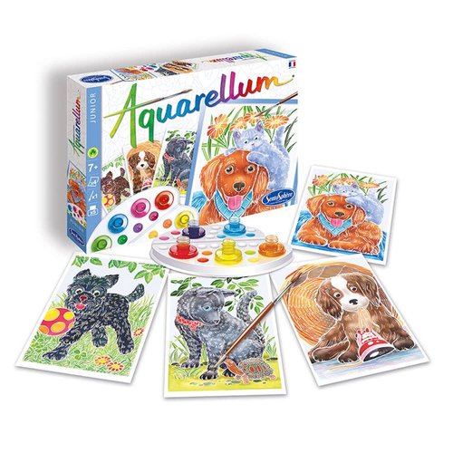 Sentosphère Aquarellum Junior Puppies Watercolor Painting Kit