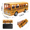 CORPER TOYS Bus Toys Die Cast Metal Toy Cars Pull Back School Bus Double Decker London Vehicles Friction Powered City Sightseeing Tour Bus Play Vehicle Toy Set for Kids 4 Pack