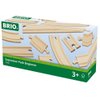 BRIO World 33401 Beginner's Expansion Pack | 11-Piece Kids Wooden Train Track Set | Enhances Motor Skills | Compatible with All Train Sets | Certified Sustainable Wood | Perfect for Ages 3+
