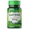 Caffeine Pills | 220mg | 120 Count | with Green Tea Extract | Vegetarian, Non-GMO & Gluten Free Supplement | by Nature's Truth