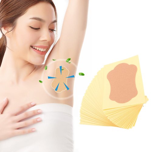 28pcs Underarm Sweat Pads, Invisible Self Adhesive Breathable Armpit Antiperspirant Sticker, Armpit Sweat Pads for Men & Women Reduce Armpit & Foot Sweat