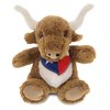 DolliBu Plush Texas Longhorn Stuffed Animal - Soft Plush Huggable Texas Longhorn Plush, Adorable Playtime Plush Toy, Cute Wild Life Cuddle Gifts for Kids & Adults - 8 Inches