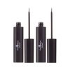 Italia-Deluxe Makeup 2pcs of Classic Liquid Eyeliner 201 Matte Black Eye Liner Vitamin E + ZipBag