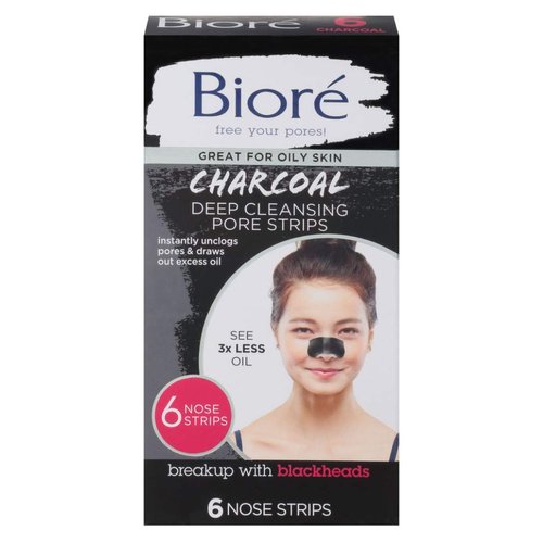 Charcoal Deep Cleansing Pore Strips 6 Count (2 Pack)