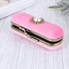 Cabilock Fashion Retro Velvet Lipstick Box Lip Balm Organizer Bag Durable Soft Cosmetic Storage Case with Mirror (Pink)