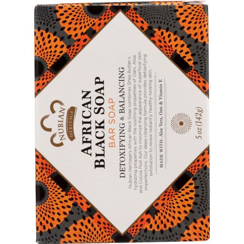 Nubian Heritage Soap Bar, African Black, 5 Ounce