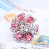 Ruihfas 4Pcs Fantastic Women Girls Crystal Bangs Clips Bridal Wedding Mini Hair Claw Clip Hair Pin 1.18×0.98 inch