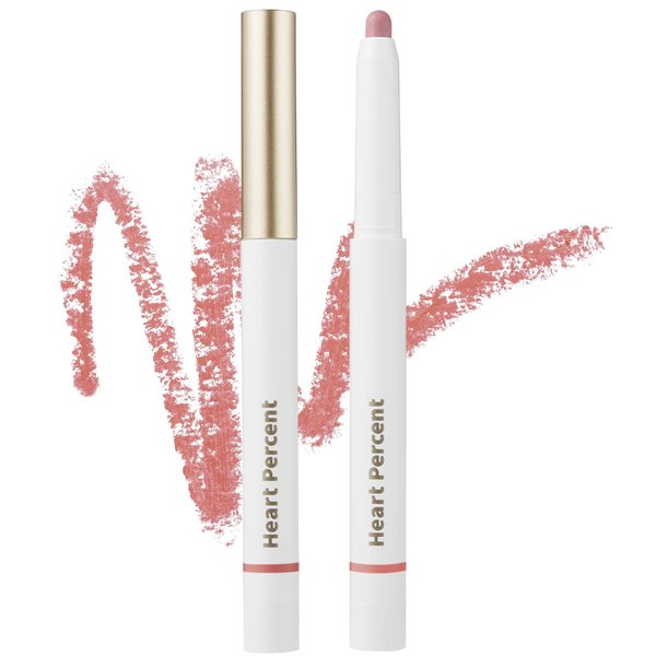 Heart Percent Dote On Mood Lip Pencil, Long-Lasting Creamy Lip Crayon Smooth Color Liner Retractable Lipstick Pencil 0.8g, #07. Dry Rose