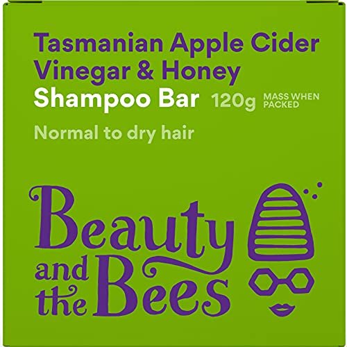 Beauty and the Bees Eco-Friendly Apple Cider Vinegar SHAMPOO BAR Hair Tonic Best For Oily Hair | ACV for Dandruff & Dry Itchy Scalp | Organic Ingredients - Sulfate & Paraben Free