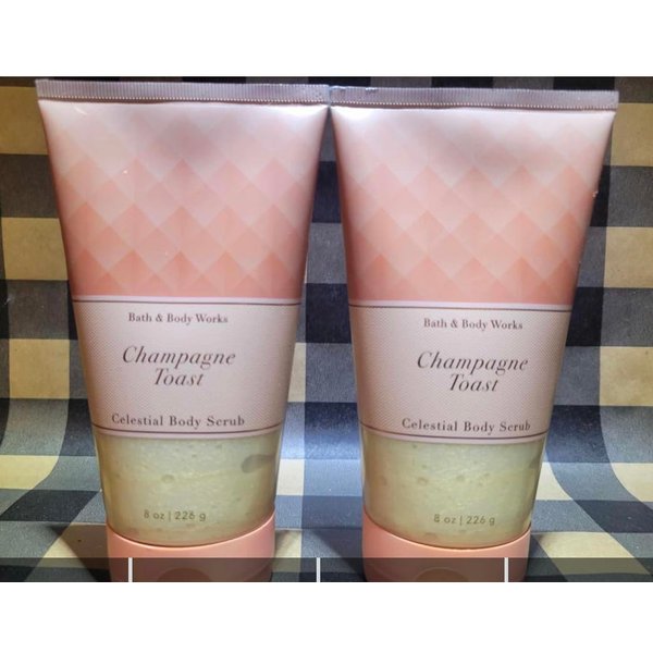 2 x CHAMPAGNE TOAST Celestial Body Scrub 8 oz bath body