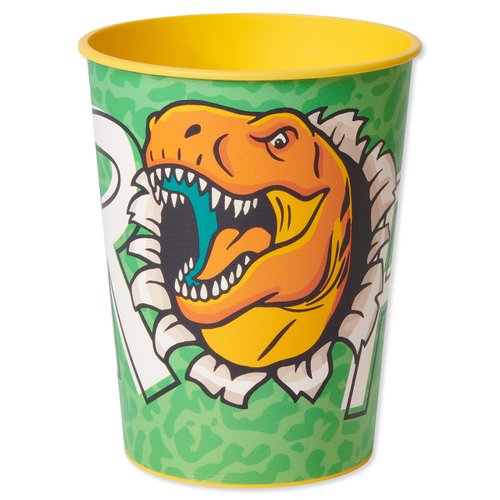 American Greetings Dinosaur Birthday Party Supplies, Reusable Party Cups (16 oz, 8-Count)