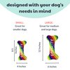 Huxley & Kent for Dogs | Pride Equality Bone (Small) | Rainbow Power Plush Dog Toy with Squeaker | Funny Dog Toy | Cute Dog Toy | H&K Squeaky Dog Toy