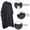 Professional Salon Cape Polyester Barber Cape Hair Cut Cape,54”x62” (Black, 5 Pack)
