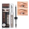 MAEPEOR Waterproof Eyebrow Gel 8 Colors Full-pigmented Long Lasting Liquid Brow Gel for Fuller & Defined Looking (#03 Medium Brown）