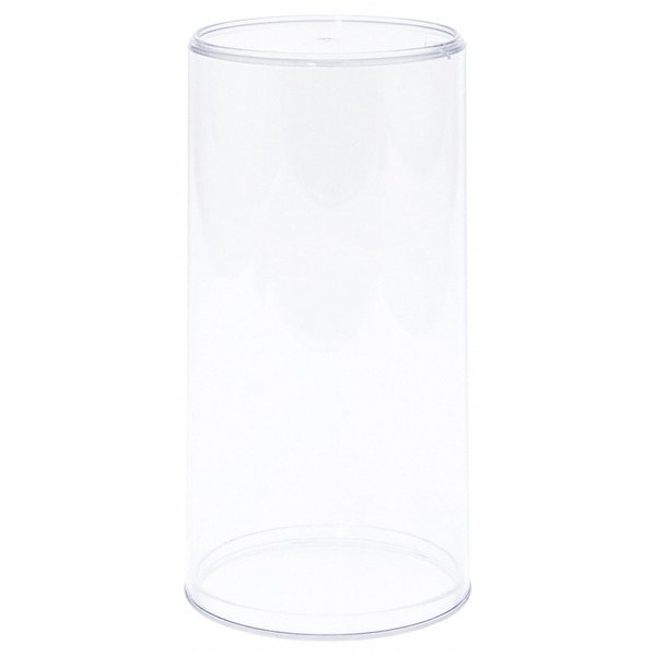 Pioneer Plastics 280C Round Plastic Display Cases for Dolls, Bears, Action Figures, 4" W x 8" H, Pack of 4