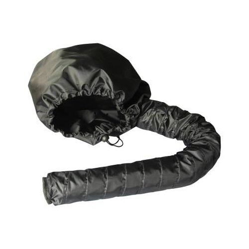 Portable Soft Bonnet Hood Hair Blow Dryer Attachment - Adjustable Hooded Dryer, Portable Hair Salon Heat Cap for Drying,Styling,Curling and Deep Conditioning, Speeds Up Drying Time at Home (Black)