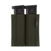 KRYDEX Double 9mm Magazine Holder Elastic Mag Holder with Hook Fasteners for MK3 and MK4 Chest Rig (Ranger Green)