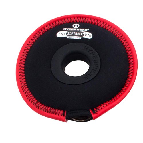 Hyperwear SoftBell soft & adjustable weight plates for use with SoftBell kettlebell, dumbbell, barbell and as a hand weight plate for home gym use or personal training. (1.5)
