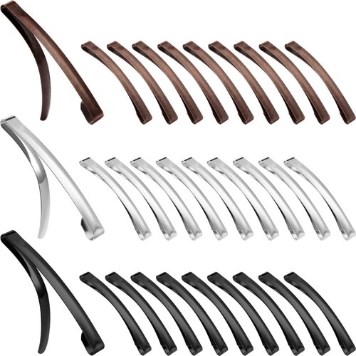 30 Pieces Open Center Metal Barrettes Anti-slip Metal Hair Clip for Women, Assorted Colors
