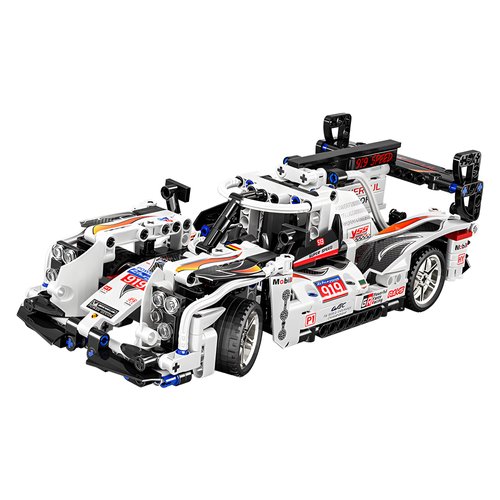 HI-REEKE Race Car Building Block Set, Speed Champion 919 Pull Back Car Toy for Boy